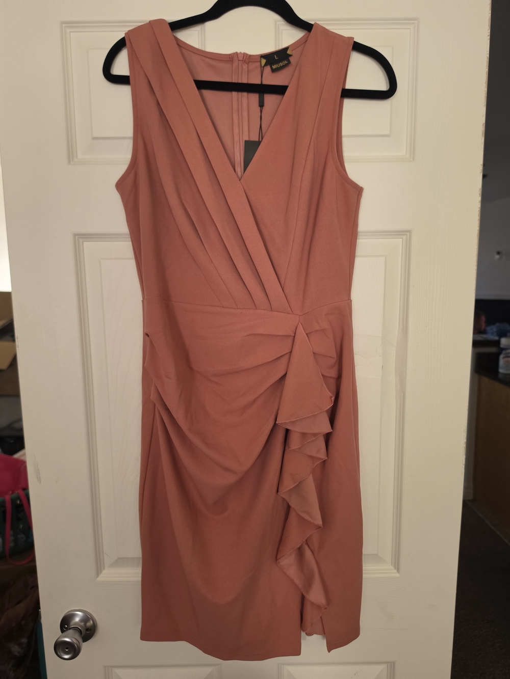 Miusol Pink Dress size large NWT